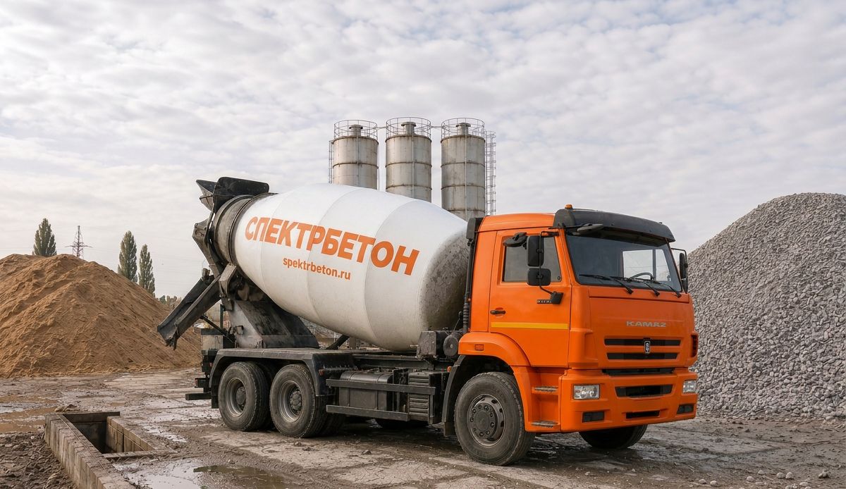 Доставка бетона — автобетоносмеситель СпектрБетон
